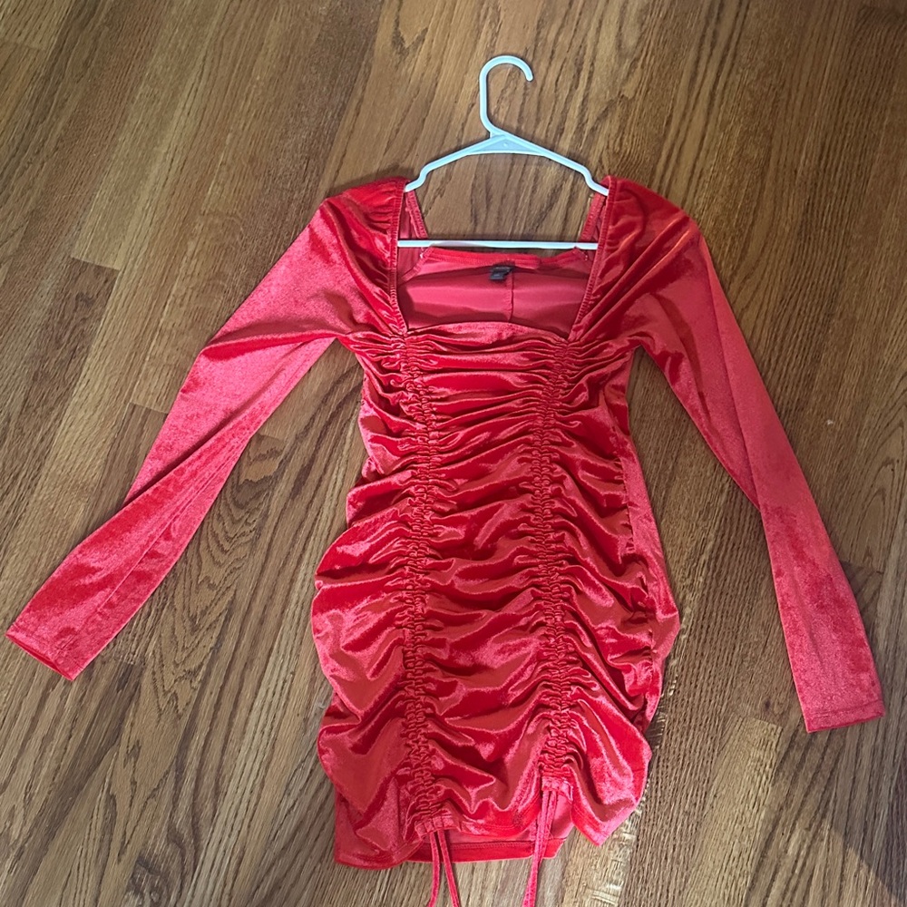 Wild Fable Red Long Sleeve Dress